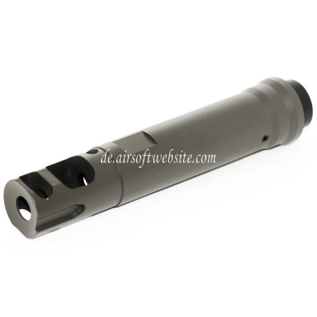 Airsoft Website 122mm M40A5 Type Mündungsbremse Mündungsfeuerdämpfer Geeignet für -14mm CCW Gegen den Uhrzeigersinn Lauf Gewehre