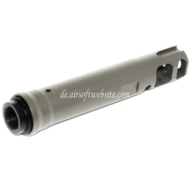 Airsoft Website 122mm M40A5 Type Mündungsbremse Mündungsfeuerdämpfer Geeignet für -14mm CCW Gegen den Uhrzeigersinn Lauf Gewehre