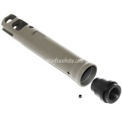 Airsoft Website 122mm M40A5 Type Mündungsbremse Mündungsfeuerdämpfer Geeignet für -14mm CCW Gegen den Uhrzeigersinn Lauf Gewehre