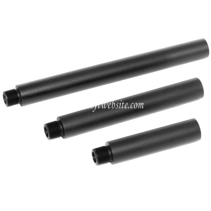Airsoft Website 3/3.5 5/5.5 7/7.5 Zoll Aluminium Äußeres Lauf verlängerungsrohr -14mm CCW Gegen den Uhrzeigersinn AEG GBB Airsoft