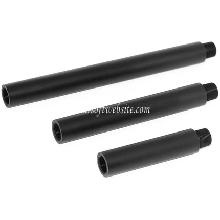 Airsoft Website 3/3.5 5/5.5 7/7.5 Zoll Aluminium Äußeres Lauf verlängerungsrohr -14mm CCW Gegen den Uhrzeigersinn AEG GBB Airsoft