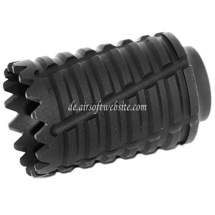 APS Type C Sound Blaster Amplifier Muzzle Mündungsfeuerdämpfer Geeignet für -14mm CCW Gegen den Uhrzeigersinn Lauf Gewehre Airsoft Schwarz