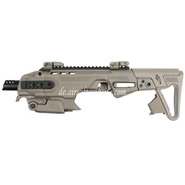 CAA Roni Pistolenkarabiner Conversion Kit Geeignet für KSC KJ Works WE Tokyo Marui M9 M92F M9A1 Serie GBB Pistolen Airsoft