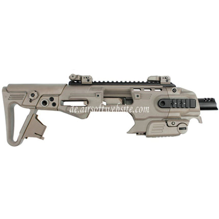 CAA Roni Pistolenkarabiner Conversion Kit Geeignet für KSC KJ Works WE Tokyo Marui M9 M92F M9A1 Serie GBB Pistolen Airsoft