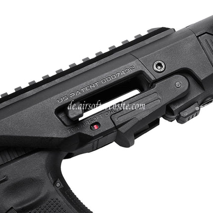 CAA Roni Pistolenkarabiner Conversion Kit Geeignet für KSC VFC Umarex Tokyo Marui G17 G18C G19 G23F Serie GBB Pistolen Airsoft