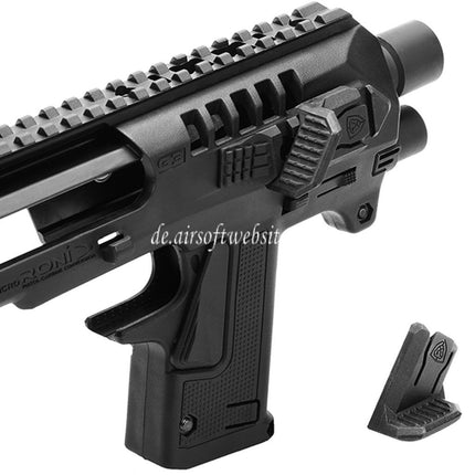 CAA Roni Pistolenkarabiner Conversion Kit Geeignet für KSC VFC Umarex Tokyo Marui G17 G18C G19 G23F Serie GBB Pistolen Airsoft