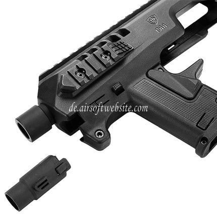 CAA Roni Pistolenkarabiner Conversion Kit Geeignet für KSC VFC Umarex Tokyo Marui G17 G18C G19 G23F Serie GBB Pistolen Airsoft