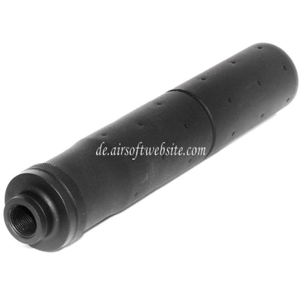 CYMA 188mm MK23 Stil Schalldämpfer Laufverlängerung Geeignet für -14mm CCW Gegen den Uhrzeigersinn Lauf Gewehre Airsoft Schwarz