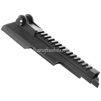 Airsoft Website Obere Empfängerabdeckung mit 20mm Taktikschienen Kimme Geeignet für CYMA Tokyo Marui AKS74U Serie AEG Gewehre Schwarz