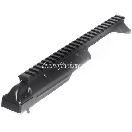 Airsoft Website Obere Empfängerabdeckung mit 20mm Taktischer Schiene Geeignet für CYMA Tokyo Marui AK Dragunov SVD AEG Gewehre Schwarz