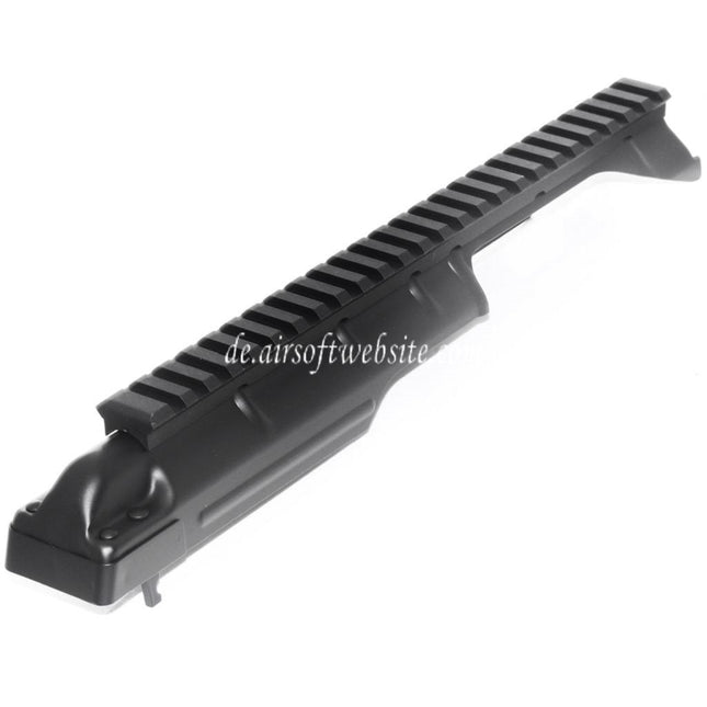 Airsoft Website Obere Empfängerabdeckung mit 20mm Taktischer Schiene Geeignet für CYMA Tokyo Marui AK Dragunov SVD AEG Gewehre Schwarz