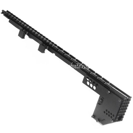 Airsoft Website 408mm Schwertfisch Umbau Schließsatz Obere Schiene Geeignet für MP5 Serie AEG Gewehre Schwarz