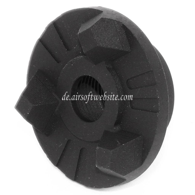 AIRSOFT WEBSITE 30mm Strike Face Cookie Typ Mündungsbremse Mündungsfeuerdämpfer geeignet für -14mm CCW Gegenuhrzeigersinn Gewinde Lauf Gewehre schwarz