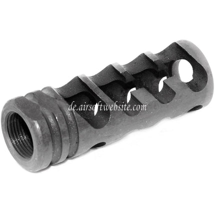 Airsoft Website 63mm DNTC 308 Type Mündungsbremse Mündungsfeuerdämpfer Geeignet für -14mm CCW Gegen den Uhrzeigersinn Lauf Gewehre