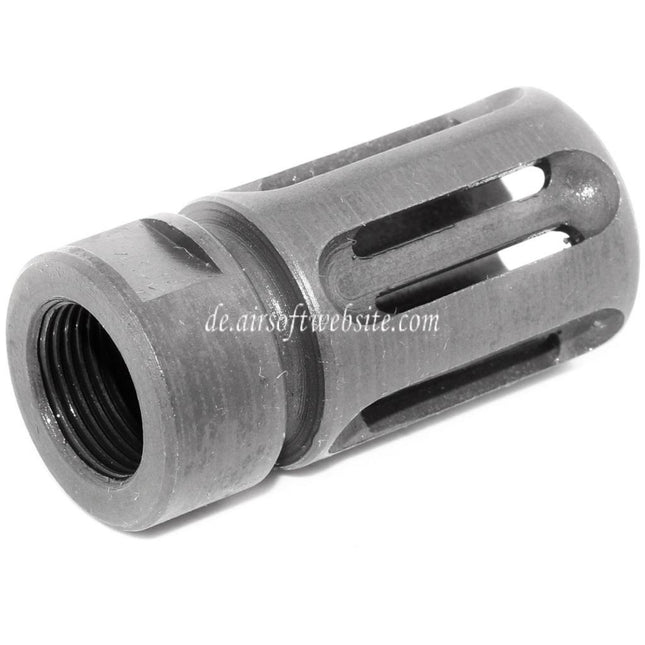 Airsoft Website 45mm Vltor Type Mündungsbremse Mündungsfeuerdämpfer Geeignet für For -14mm CCW Gegen den Uhrzeigersinn Lauf Gewehre