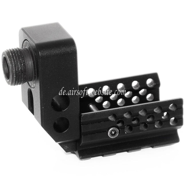 5KU SAS Front Kit Geeignet für WE (WE-TECH) Tokyo Marui G19 Serie GBB Pistolen Airsoft Schwarz