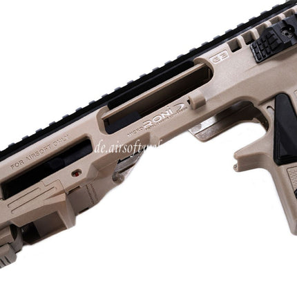 CAA Roni Pistolenkarabiner Conversion Kit Geeignet für KSC VFC Umarex Tokyo Marui G17 G18C G19 G23F Serie GBB Pistolen Airsoft