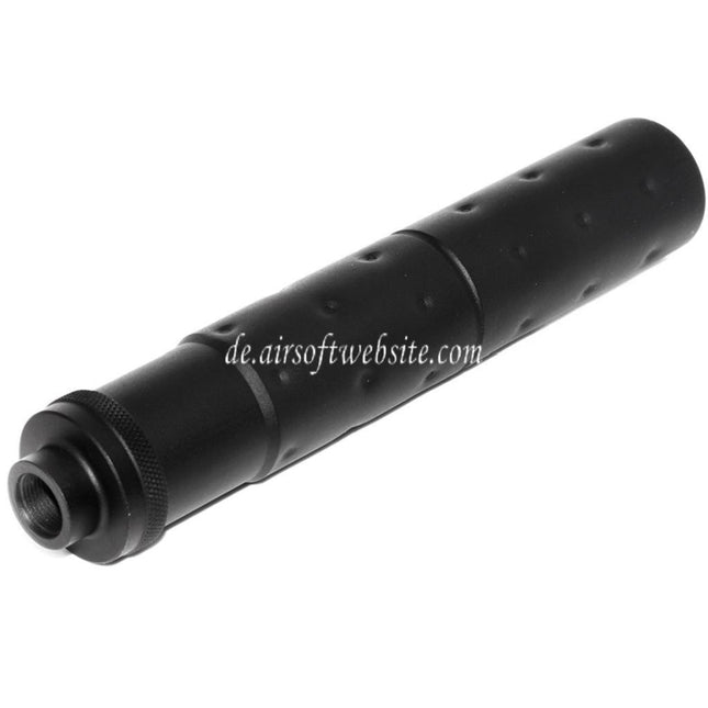 CYMA 195mm MK23 Stil Schalldämpfer Laufverlängerung Geeignet für -14mm CCW Gegen den Uhrzeigersinn Lauf Gewehre Airsoft Schwarz