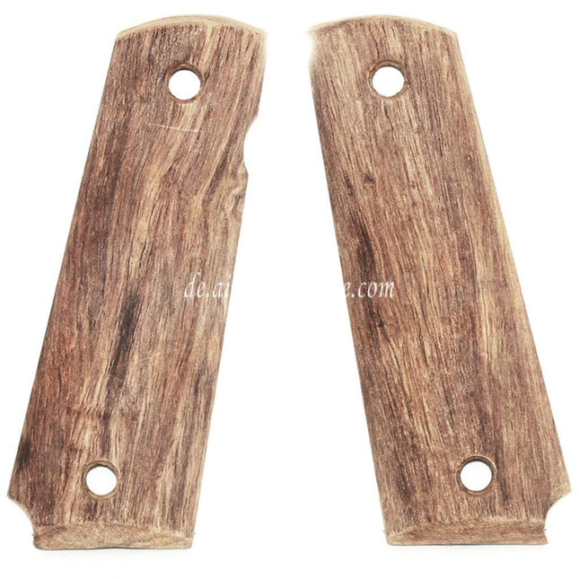 AIRSOFT WEBSITE Real Wood Griffabdeckung Geeignet für DOUBLE BELL ARMY AW WE KJ Tokyo Marui M1911 M.E.U Serie 70 M45A1 WARRIOR GBB Pistolen Braun