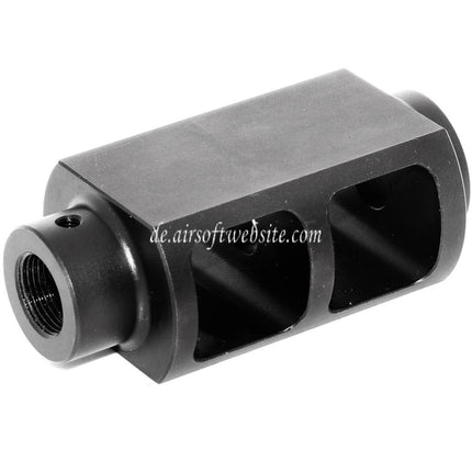 Airsoft Website 76mm M700 Tactical Bolt Action Scharfschütze Mündungsbremse Mündungsfeuerdämpfer Geeignet für -14mm CCW Gegen den Uhrzeigersinn Lauf Gewehre Schwarz