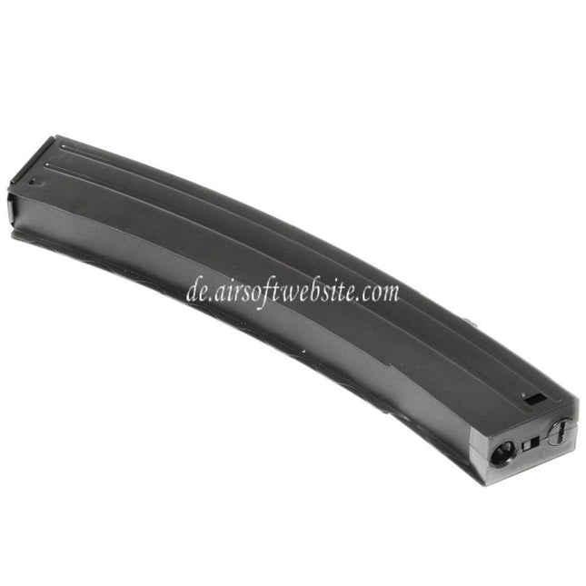 Airsoft Website 110rd Mid-Cap Magazin Geeignet für S&T Sterling Serie AEG SMG Gewehre Schwarz