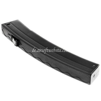 Airsoft Website 110rd Mid-Cap Magazin Geeignet für S&T Sterling Serie AEG SMG Gewehre Schwarz