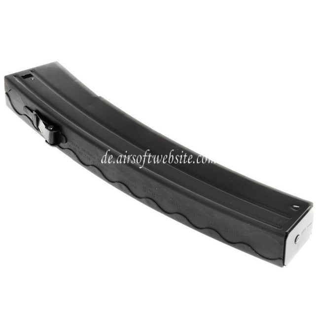 Airsoft Website 110rd Mid-Cap Magazin Geeignet für S&T Sterling Serie AEG SMG Gewehre Schwarz
