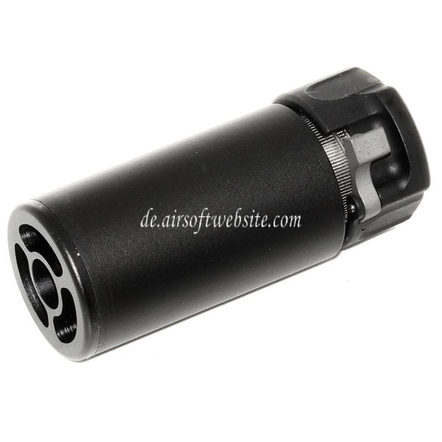 5KU 94mm QD Mini Schalldämpfer mit Mündungsfeuerdämpfer Geeignet für -14mm CCW Gegen den Uhrzeigersinn Lauf Gewehre Airsoft