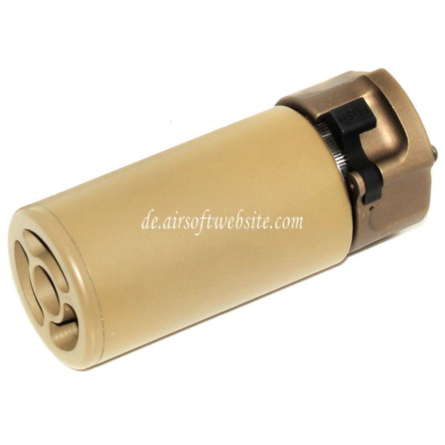 5KU 94mm QD Mini Schalldämpfer mit Mündungsfeuerdämpfer Geeignet für -14mm CCW Gegen den Uhrzeigersinn Lauf Gewehre Airsoft