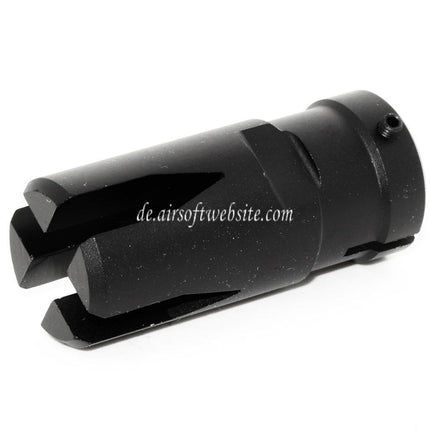 Golden Eagle 51mm G36 Mündungsbremse Mündungsfeuerdämpfer Geeignet für -14mm CCW Gegen den Uhrzeigersinn Lauf Gewehre Airsoft Schwarz