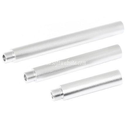 Airsoft Website 3/3.5 5/5.5 7/7.5 Zoll Aluminium Äußeres Lauf verlängerungsrohr -14mm CCW Gegen den Uhrzeigersinn AEG GBB Airsoft