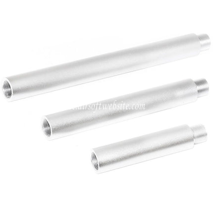 Airsoft Website 3/3.5 5/5.5 7/7.5 Zoll Aluminium Äußeres Lauf verlängerungsrohr -14mm CCW Gegen den Uhrzeigersinn AEG GBB Airsoft