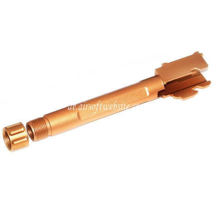 5KU FI 9mm Stil Gewinde Äußerer Lauf -14mm CCW gegen den Uhrzeigersinn Geeignet für Tokyo Marui G17 GBB Pistolen Airsoft