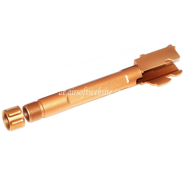 5KU FI 9mm Stil Gewinde Äußerer Lauf -14mm CCW gegen den Uhrzeigersinn Geeignet für Tokyo Marui G17 GBB Pistolen Airsoft