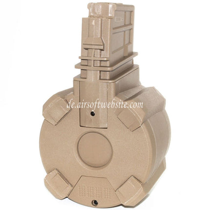 BATTLEAXE 1400rd Elektrisch Trommelmagazin Geeignet für G36 Serie AEG Gewehre Airsoft