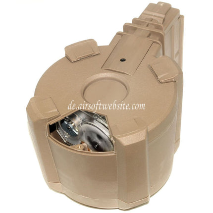 BATTLEAXE 1400rd Elektrisch Trommelmagazin Geeignet für G36 Serie AEG Gewehre Airsoft