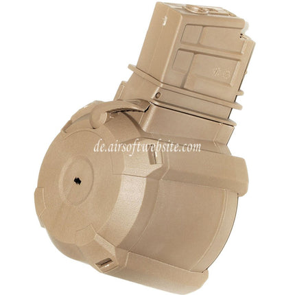 BATTLEAXE 1400rd Klangsteuerung Elektrisch Trommelmagazin Geeignet für G36 Serie AEG Gewehre Airsoft