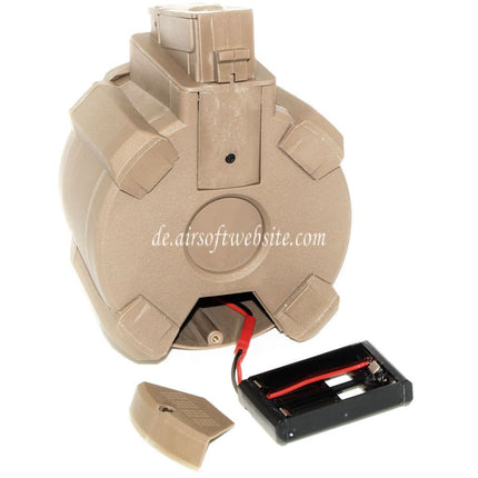 BATTLEAXE 1400rd Elektrisch Trommelmagazin Geeignet für AK Serie AEG Gewehre Airsoft