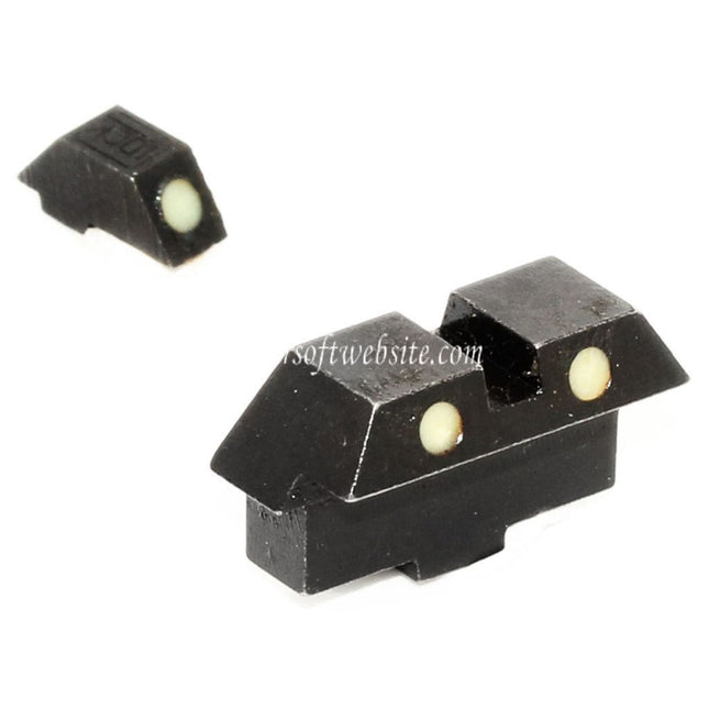 5KU Metall Vorne Hinten Nachtsichtgerät Geeignet für Tokyo Marui G17 Serie GBB Pistolen Airsoft Schwarz