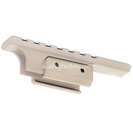 5KU B-18U Elongated Krink Klassische Oberschiene Geeignet für GHK LCT Tokyo Marui AKS74U Serie Gewehre Airsoft