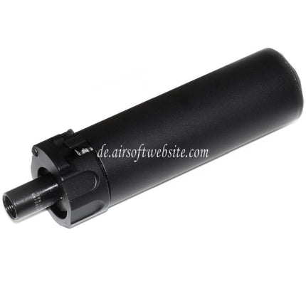 5KU 133mm SOCOM46 Mini Schalldämpfer mit Mündungsfeuerdämpfer Geeignet für +12mm CW Rechtsgewinde Lauf Gewehre Airsoft