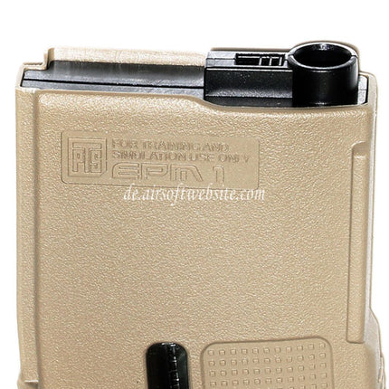 PTS 250rd EPM1 Mid-Cap Enhanced Polymer Magazin Geeignet für M4 M16 Serie AEG Gewehre Airsoft