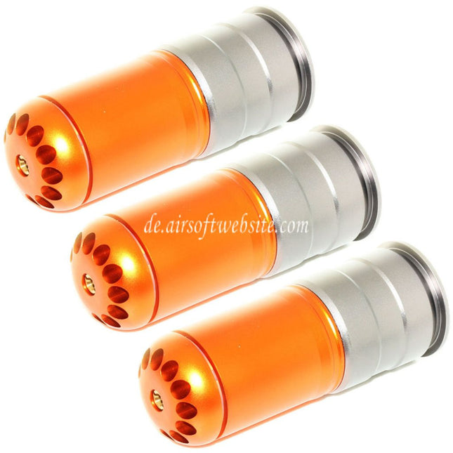 King Arms 3pcs 120rd 40mm Co2 Granaten Gas Patronenhülse Version III