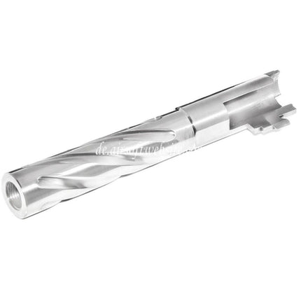 5KU 5 Zoll Edelstahl Tornado Stil Spiral Äußerer Lauf +11mm CW im Uhrzeigersinn Geeignet für Tokyo Marui Hi-Capa 5.1 GBB Pistolen Airsoft