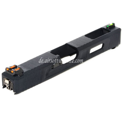 Archives Custom WE (WE-TECH) Äußerer Lauf Schlitten mit Hammer und Fiberglasvisier Set Geeignet für AW WE Tokyo Marui G17 GBB Pistolen Airsoft