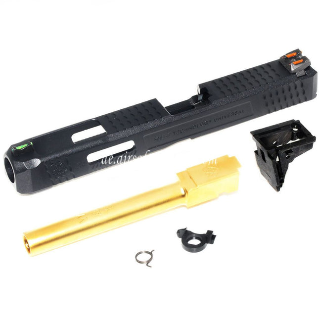 Archives Custom WE (WE-TECH) Äußerer Lauf Schlitten Set mit Hammer und Fiberglasvisier Geeignet für WE G34 GBB Pistolen Airsoft