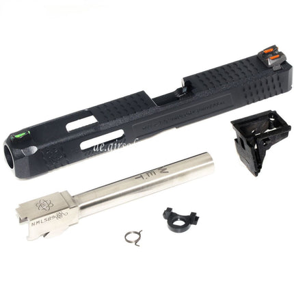 Archives Custom WE (WE-TECH) Äußerer Lauf Schlitten Set mit Hammer und Fiberglasvisier Geeignet für WE G34 GBB Pistolen Airsoft