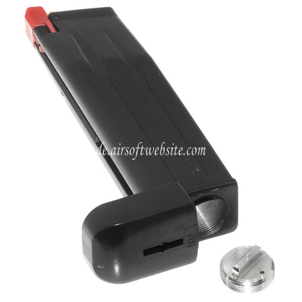 Armorer Works AW 20rd Co2 Magazin Geeignet für AW HX Serie Hi-Capa .177 Cal/4.5mm Airgun Schwarz