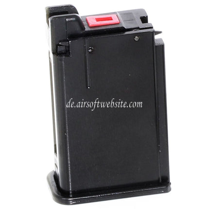 Armorer Works AW Gas Magazin (Langer/kurzer Typ) Geeignet für AW Broomhandle BH WE M712 GBB Pistolen Airsoft Schwarz