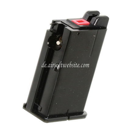 Armorer Works AW Gas Magazin (Langer/kurzer Typ) Geeignet für AW Broomhandle BH WE M712 GBB Pistolen Airsoft Schwarz